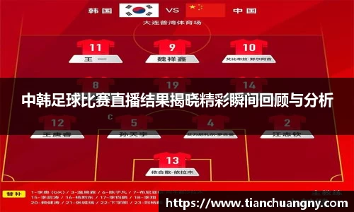 中韩足球比赛直播结果揭晓精彩瞬间回顾与分析